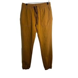 Orvis Mens Jackson Quick-Dry Jogger Pants Ochre Yellow Stretch Canvas 32x32